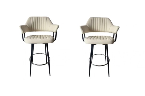 Picture of AMARO 360° Swivel Bar Chair with Footrest - 2 Chairs in 1 Carton