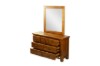 Picture of [FLOOR MODEL CLEARANCE] FLINDERS 7-Drawer Solid Pine Wood Dresser with Mirror