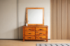 Picture of [FLOOR MODEL CLEARANCE]RIVERWOOD 6-Drawer Dresser with Mirror (Rustic Pine)
