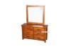 Picture of [FLOOR MODEL CLEARANCE]RIVERWOOD 6-Drawer Dresser with Mirror (Rustic Pine)