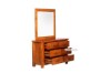 Picture of [FLOOR MODEL CLEARANCE]RIVERWOOD 6-Drawer Dresser with Mirror (Rustic Pine)