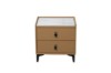 Picture of [FLOOR MODEL CLEARANCE]SHELL DREAM Sintered Stone 2-Drawer Bedside Table