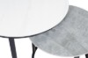 Picture of [FLOOR MODEL CLEARANCE]RADIUS Sintered Stone Table Top Nesting Coffee Table (Off White&Grey)