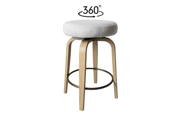 Picture of LUKE H65 360° Swivel Counter Stool (Beige) - Each