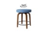 Picture of LUKE H59 360° Swivel Counter Stool (Blue)