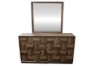 Picture of MERIDIAN 8-Drawer Dresser with 3D Panel Design & Beveled Mirror