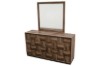 Picture of MERIDIAN 8-Drawer Dresser with 3D Panel Design & Beveled Mirror