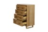Picture of [FLOOR MODEL CLEARANCE]LYNWOOD 4-Drawer Solid Tasmanian Oak Tallboy
