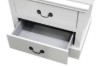 Picture of [FLOOR MODEL CLEARANCE]LOUIS 2-Drawer Hevea Wood Bedside Table with LED Lighting (White)