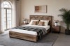 Picture of MERIDIAN Bed Frame in Queen Size with 3D Panel Design
