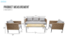 Picture of NOLAN 4PC Outdoor Wicker Lounge Set