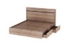 Picture of OAKFORD Bed Frame with Two Movable Storage Drawers in Queen/Super King Size