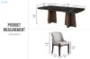 Picture of AUREN 213 5PC Marble Top Dining Set
