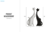 Picture of 359-003 Tabletop Decor Modern Abstract Cat Set