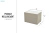 Picture of VELMONT 2-Drawer Sintered Stone Top Bedside Table