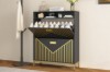 Picture of VANTRA 2 Flip Drawers Shoe Cabinet (Black)