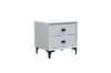Picture of [FLOOR MODEL CLEARANCE] HOVER 2-Drawer Bedside Table (White)