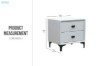 Picture of [FLOOR MODEL CLEARANCE] HOVER 2-Drawer Bedside Table (White)