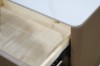 Picture of HALMON 2-Drawer Sintered Stone Top Bedside Table (Brown)