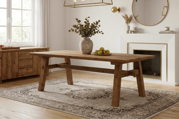 Picture of SHEETA 100% Reclaimed Pine Wood Dining Table (220x100cm)