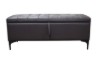 Picture of SORENA 110 Genuine Leather Bench with Storage (Dark Brown)
