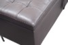 Picture of SORENA 110 Genuine Leather Bench with Storage (Dark Brown)