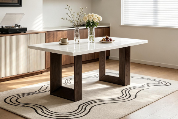 Picture of EDWYN 180 Marble Top Dining Table