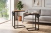 Picture of BRINLO 2PC Side Table Set (Brown)