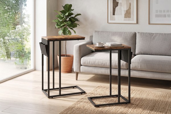 Picture of BRINLO 2PC Side Table Set (Brown)