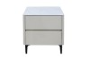 Picture of SORENA 2-Drawer Sintered Stone Top Bedside Table (Beige)