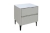 Picture of SORENA 2-Drawer Sintered Stone Top Bedside Table (Beige)