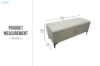 Picture of SORENA 110 Genuine Leather Bench with Storage (Beige)