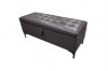 Picture of SORENA 110 Genuine Leather Bench with Storage (Dark Brown)