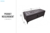 Picture of SORENA 110 Genuine Leather Bench with Storage (Dark Brown)