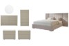 Picture of VELMONT 4PC/5PC/6PC Tall Wingback Upholstered Bedroom Set in Queen Size