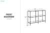 Picture of SORELL 100 3-Tier Glass Console Table