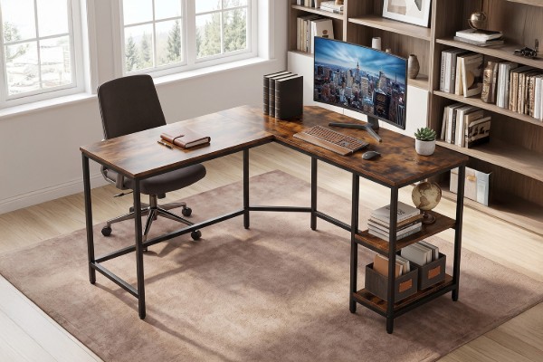Picture of NOLTEK 138 L-Shaped Corner Computer Desk