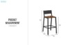 Picture of VANTEK Bar Stool with Footrest - Each