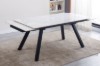 Picture of [FLOOR MODEL CLEARANCE]  DALTON 180-240 Extension Glossy Sintered Stone Top Dining Table