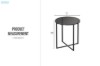 Picture of [FLOOR MODEL CLEARANCE]OTIS D68 Tempered Glass Top Dining Table/Bar Table (Black)