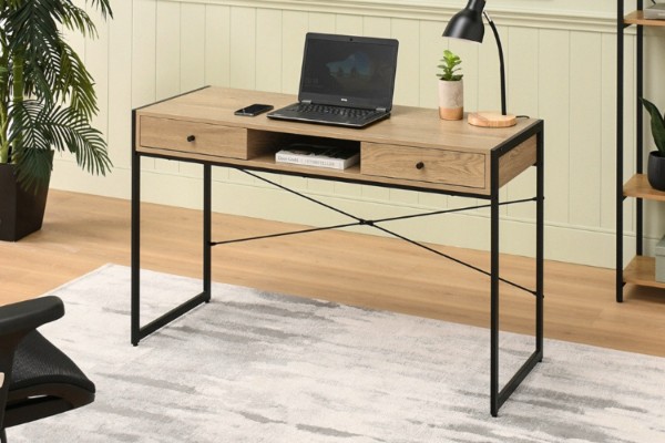 Picture of KARVEX 123 Desk with 2 Drawers & Open Shelf