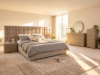 Picture of VELMONT Tall Wingback Upholstered Bedroom Set in Queen Size - 4PC